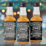 Aged To Perfection Personalised Vintage Birthday  Liquor Bottle Label<br><div class="desc">Elevate your birthday celebration with our Aged to Perfection Personalised Vintage Birthday Liquor Bottle Label. Perfect for adding a touch of rock 'n roll flair and classic nostalgia, these labels are ideal for any vintage retro-themed birthday party. Whether you're celebrating a 21st, 30th, 40th, 50th, 60th, 70th, 80th, or 90th...</div>
