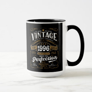 Aged To Perfection Vintage 1996 Birthday 30th Bday Mug