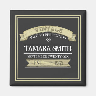 Aged to Perfection Vintage Favour Magnet