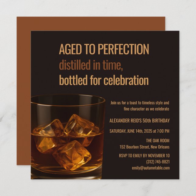 Aged to Perfection | Whisky Birthday (Front/Back)