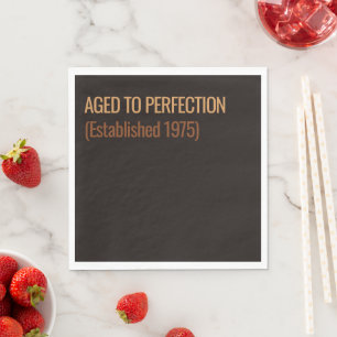 Aged to Perfection   Whisky Birthday Napkin