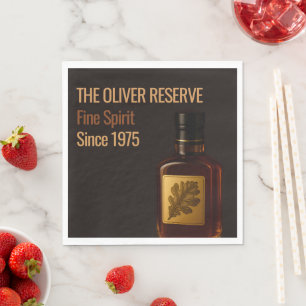 Aged to Perfection   Whisky Birthday Napkin