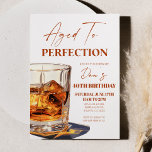 Aged To Perfection Whisky Glass Birthday Party Invitation<br><div class="desc">This is a collection of Aged To Perfection Whisky Glass Birthday Party items!</div>