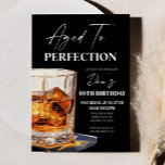 Aged To Perfection Whisky Glass Birthday Party Invitation<br><div class="desc">This is a collection of Aged To Perfection Whisky Glass Birthday Party items!</div>