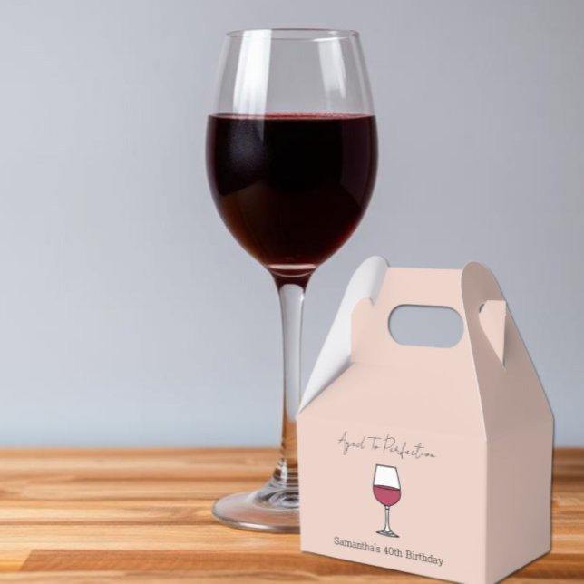 Aged To Perfection Wine 40th Birthday Favour Box (Creator Uploaded)