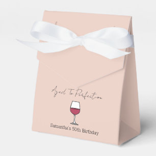 Aged To Perfection Wine 50th Birthday Favour Box