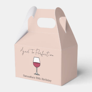 Aged To Perfection Wine 50th Birthday Favour Box