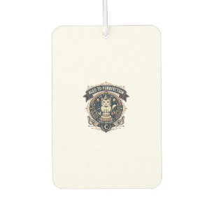 Aged To Purrfection Cat Birthday Age Vintage Vecto Car Air Freshener