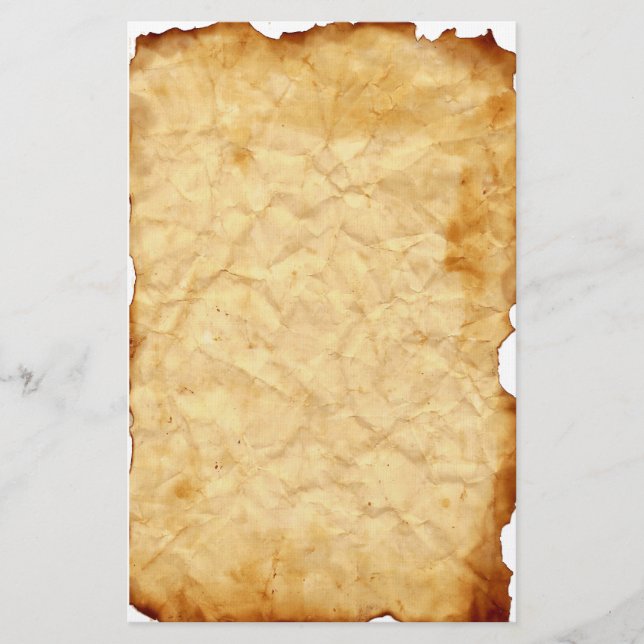 Aged Vintage Crumpled   Stationery (Front)