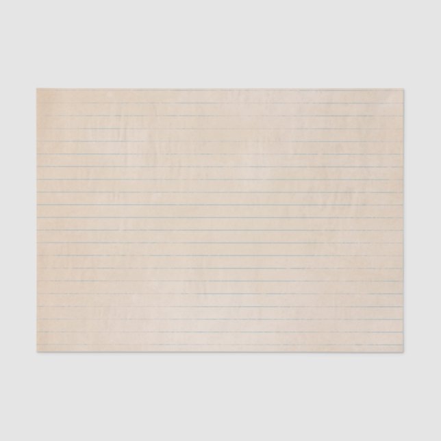 Aged Vintage Notebook Paper (Front)