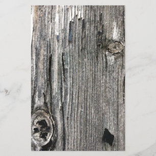 Aged wood fence posting from rustic bush setting stationery