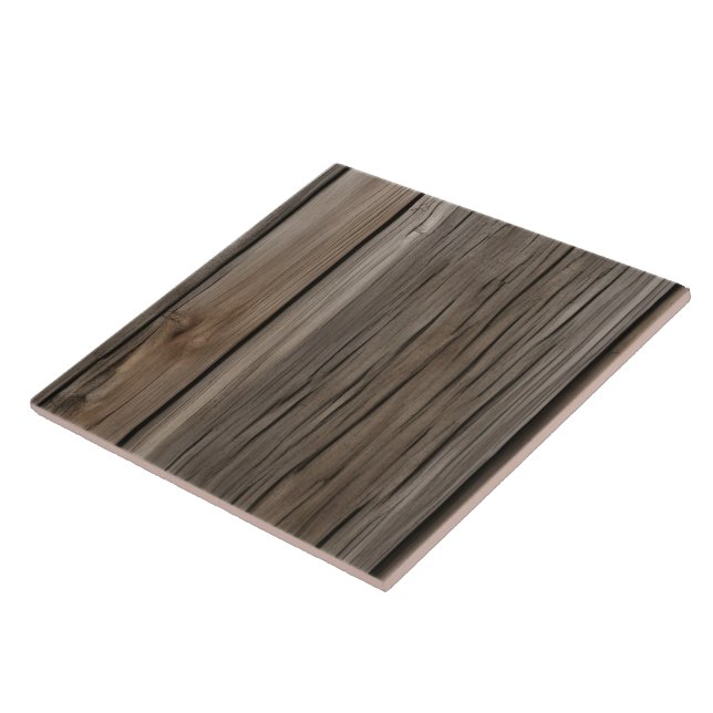 Aged wood imitation ceramic tile (Side)