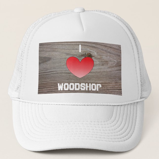 Aged Wood Trucker Hat (Front)