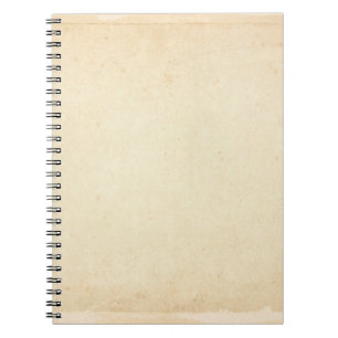Aged Yellowed Paper Texture Notebook