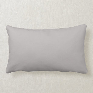 Ageless Light Pastel Purple Grey Solid Colour Lumbar Cushion