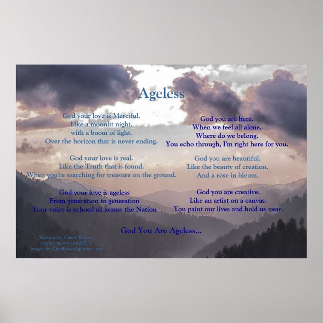 Ageless... Written by: Cheryl Kinney Poster (Front)