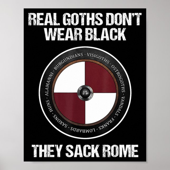 Agema Apparel Uni-adults Medieval History , Black, Poster (Front)