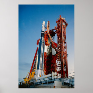 Agena Target Vehicle on Launch Pad for Gemini 11 Poster