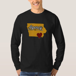 AGENCY IOWA IA USA Cute Souvenir Merch US City Sta T-Shirt
