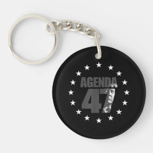Agenda 47 Patriotic Trump Re-Election Campaign Des Key Ring