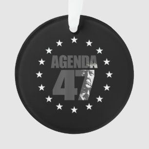 Agenda 47 Patriotic Trump Re-Election Campaign Des Ornament