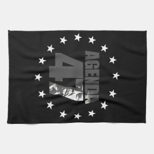 Agenda 47 Patriotic Trump Re-Election Campaign Des Tea Towel