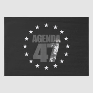 Agenda 47 Patriotic Trump Re-Election Campaign Des Tissue Paper