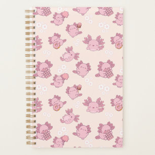 Agenda cute pink axolotls