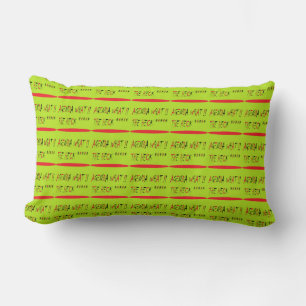 Agenda What The Heck colours lime green red Lumbar Cushion