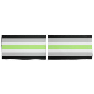 Agender Flag King Pillow Case