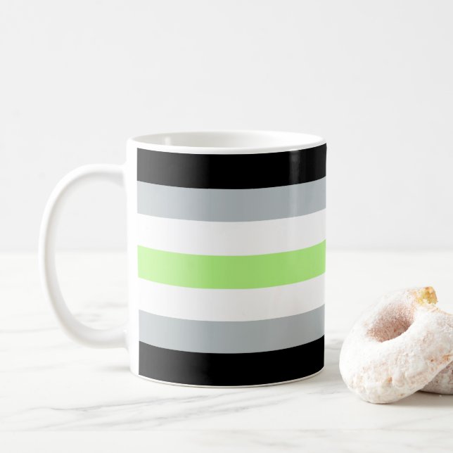 Agender Flag Mug (With Donut)