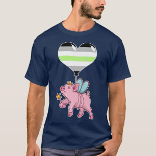 Agender Pig FairyNonbinary Gender T-Shirt
