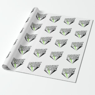Agender Pride Burst Wrapping Paper