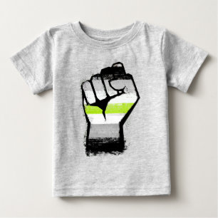 Agender Pride Fist Baby T-Shirt
