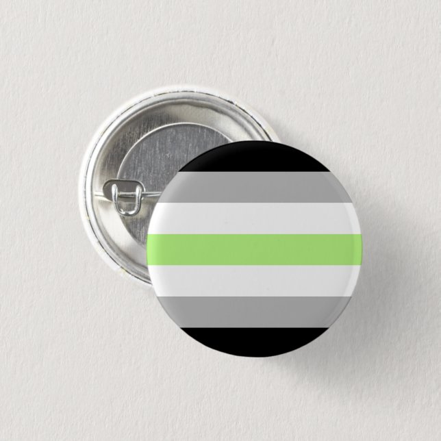 Agender Pride Flag 3 Cm Round Badge (Front & Back)