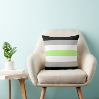Agender Pride Flag – Agender Identity LGBTQIA+ Cushion