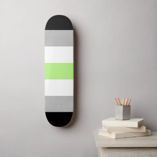 Agender Pride Flag – Agender Identity LGBTQIA+ Skateboard