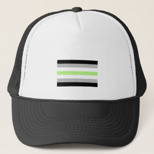Agender Pride Flag – Agender Identity LGBTQIA+ Trucker Hat