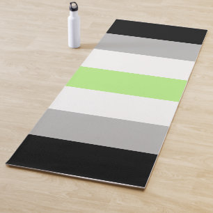 Agender Pride Flag – Agender Identity LGBTQIA+ Yoga Mat