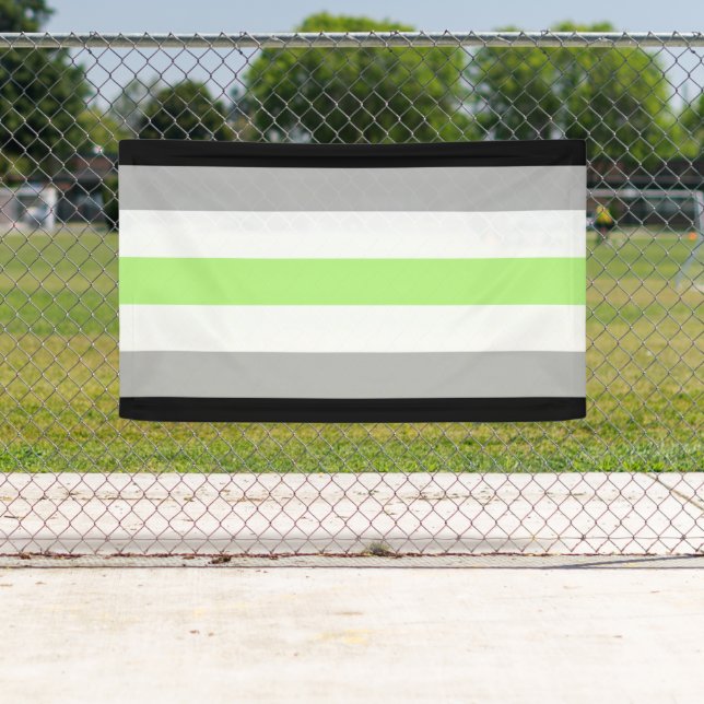 Agender Pride Flag Banner (Insitu)