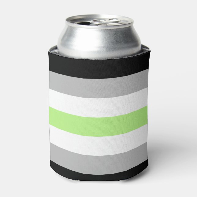 Agender Pride Flag Can Cooler (Can Front)