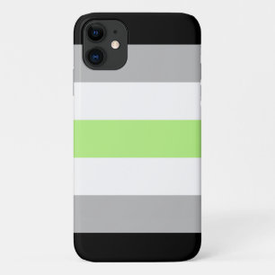 Agender Pride Flag iPhone 11 Case