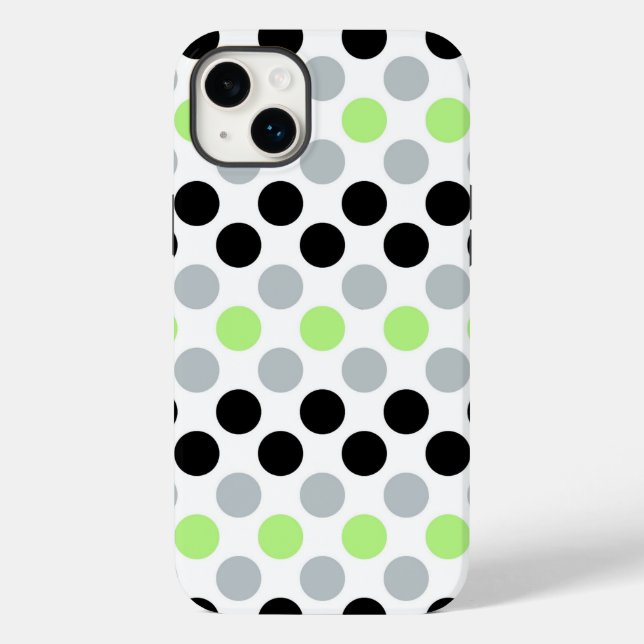 Agender Pride Flag Colours Polkadots Case-Mate iPhone Case (Back)