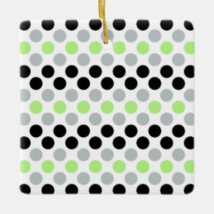 Agender Pride Flag Colours Polkadots Ceramic Ornament