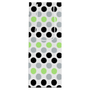 Agender Pride Flag Colours Polkadots Wine Gift Bag