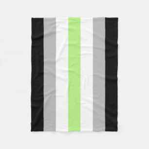 Agender Pride Flag Fleece Blanket