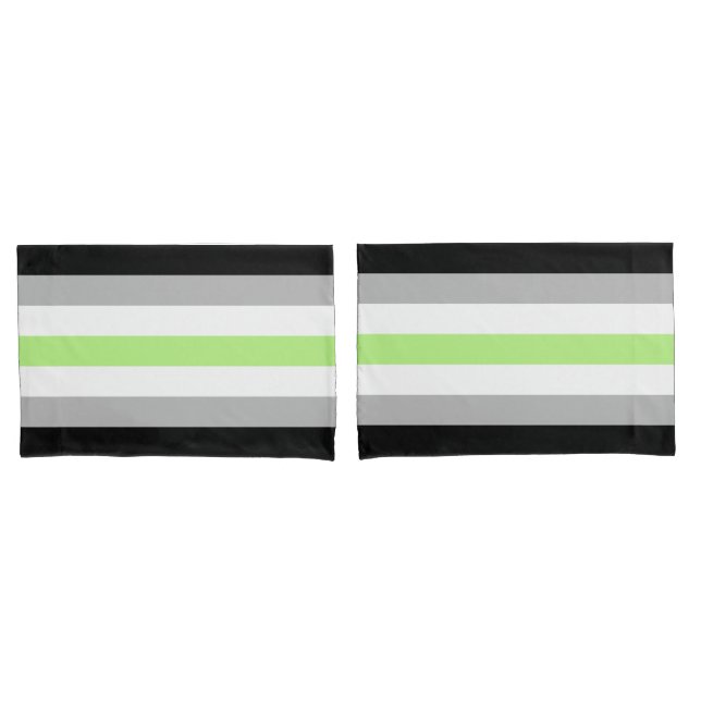 Agender Pride Flag Pillowcase (Front-Set)