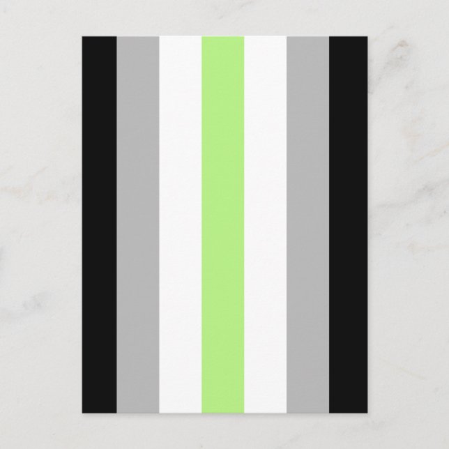 Agender Pride Flag Postcard (Front)