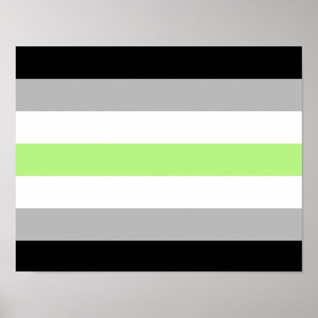 Agender Pride Flag Poster (Front)