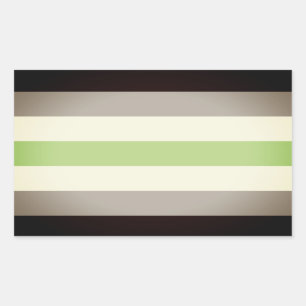 Agender Pride Flag Rectangular Sticker